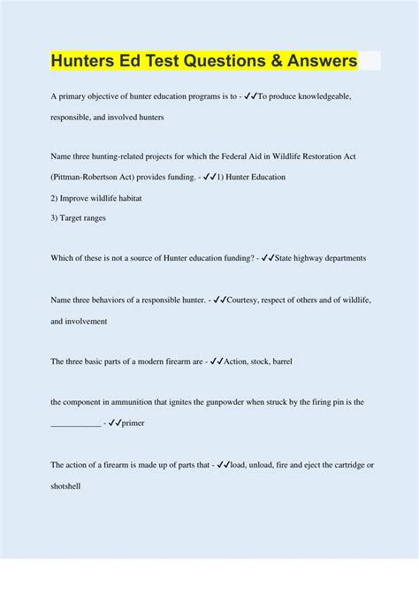 is the hunters ed test hard|hunter ed test questions.